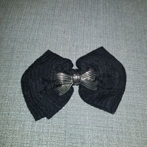 Black Hair Bow